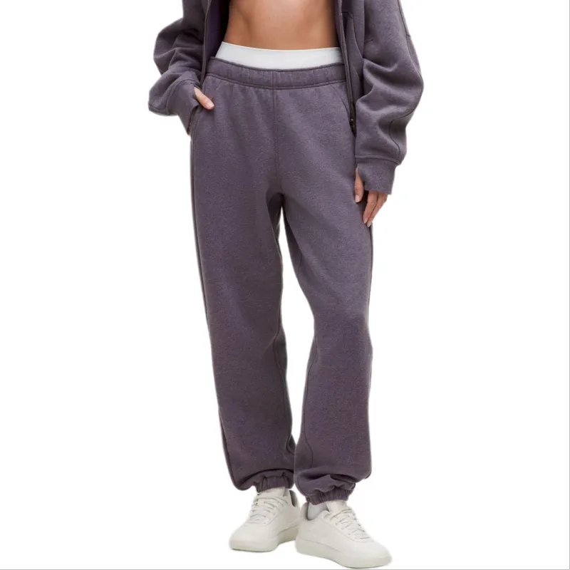 Lululemon Scuba Knitted Sports Pants Women's Mixed Color Night Black-1