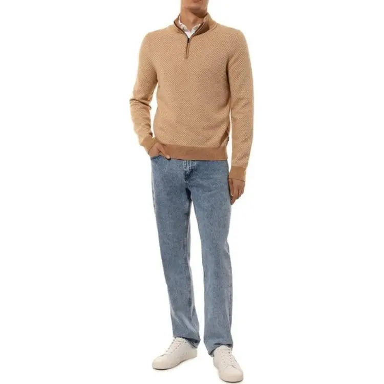 HUGO BOSS Eltorino Half Zip Knitted Jumper-2