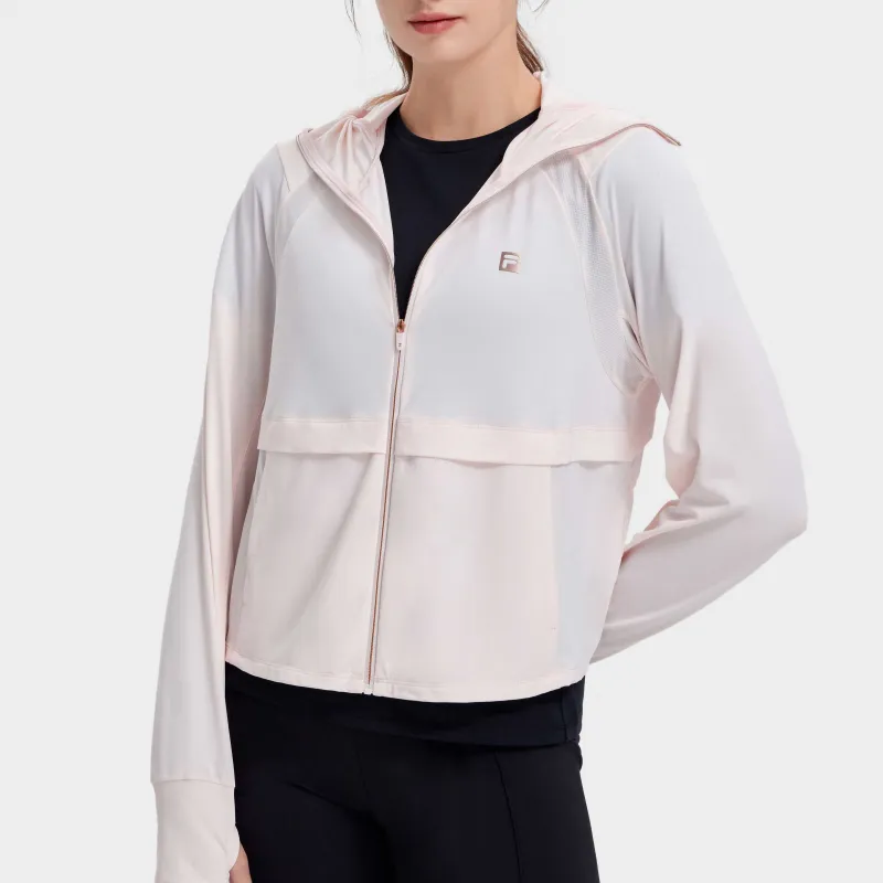 FILA Latte Girl 3.0 Super Lightweight And Breathable Sun Protection Clothing Women's Clear Radiance Pink-2