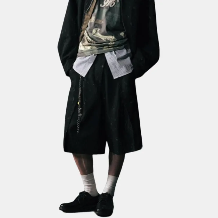 GOOD BAI Casual Shorts Unisex Black-4