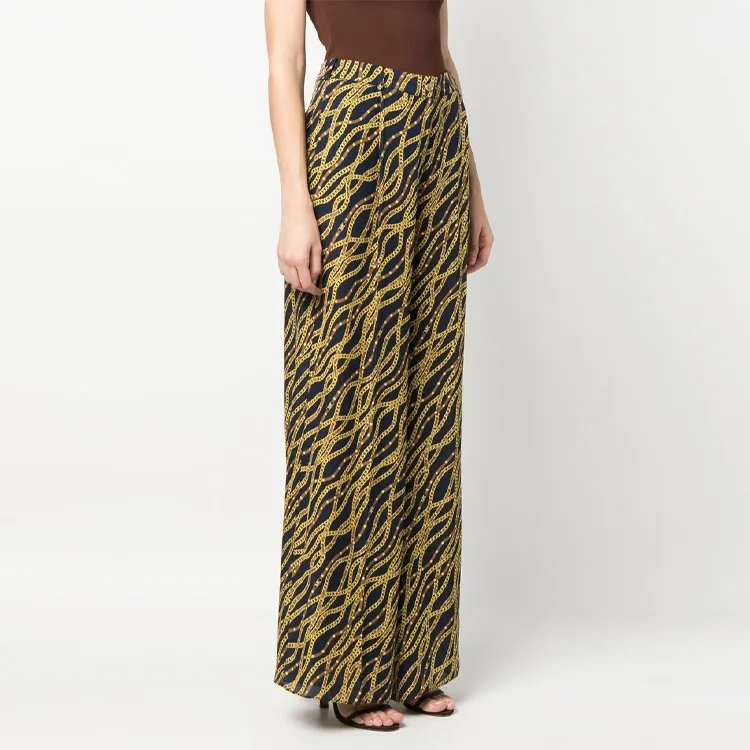 MICHAEL MICHAEL KORS Graphic Printed Wide Leg Trousers-3