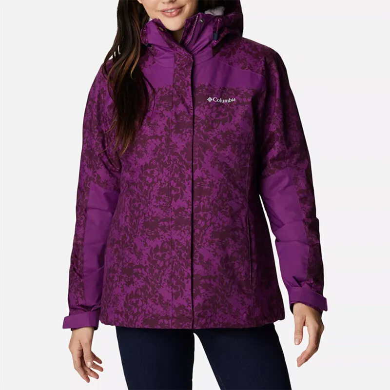 Columbia Windproof Windbreaker Jacket Women's Purple-1