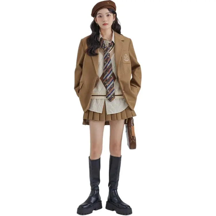 DEAR DEER PUFF Business Suit Women's Twill Suit-2