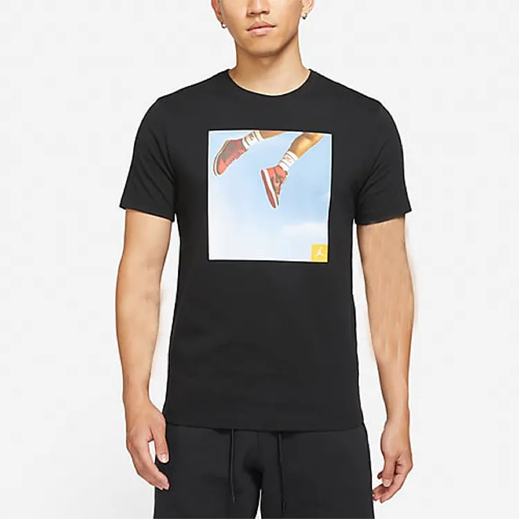 Jordan T Shirts Men Black-3