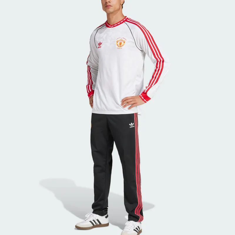 Adidas Originals Manchester SS25 UNITED '91 AWAY JERSEY Soccer Jersey Men's White/Red-3