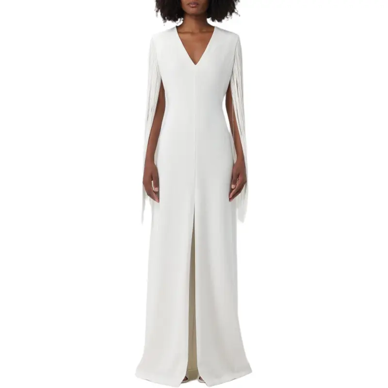 MaxMara Long Sleeved Dress Women's White-3