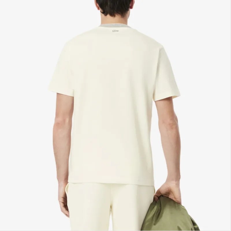 LACOSTE Embroidered Cotton T shirt-3