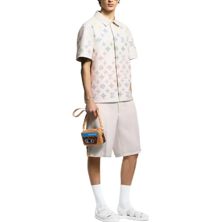 LOUIS VUITTON SS25 Spring Men's Collection Polo Shirt Men's White-3
