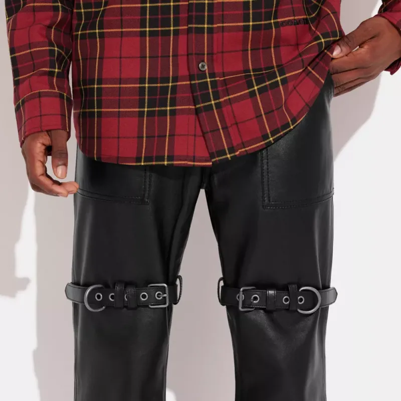 COACH SS23 Casual Pants Men's Black-3