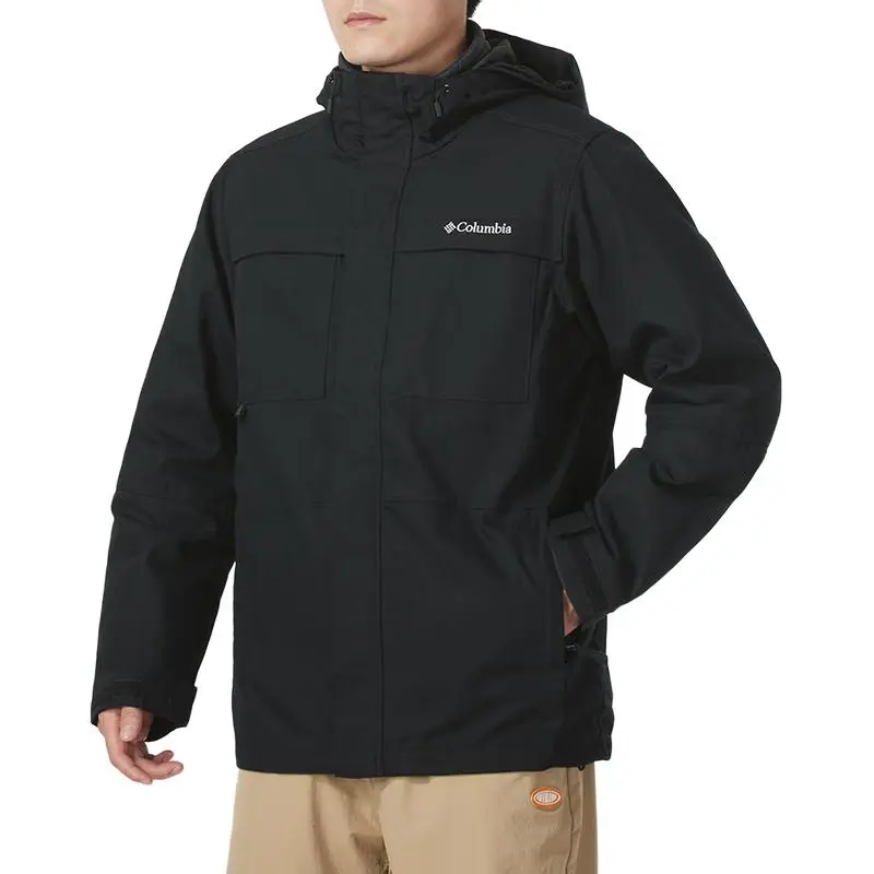 Columbia Loma Vista 2 FW24 Waterproof And Warm Windbreaker Jacket Men's Black-4