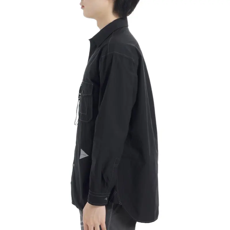And Wander Shirts Men Black-2