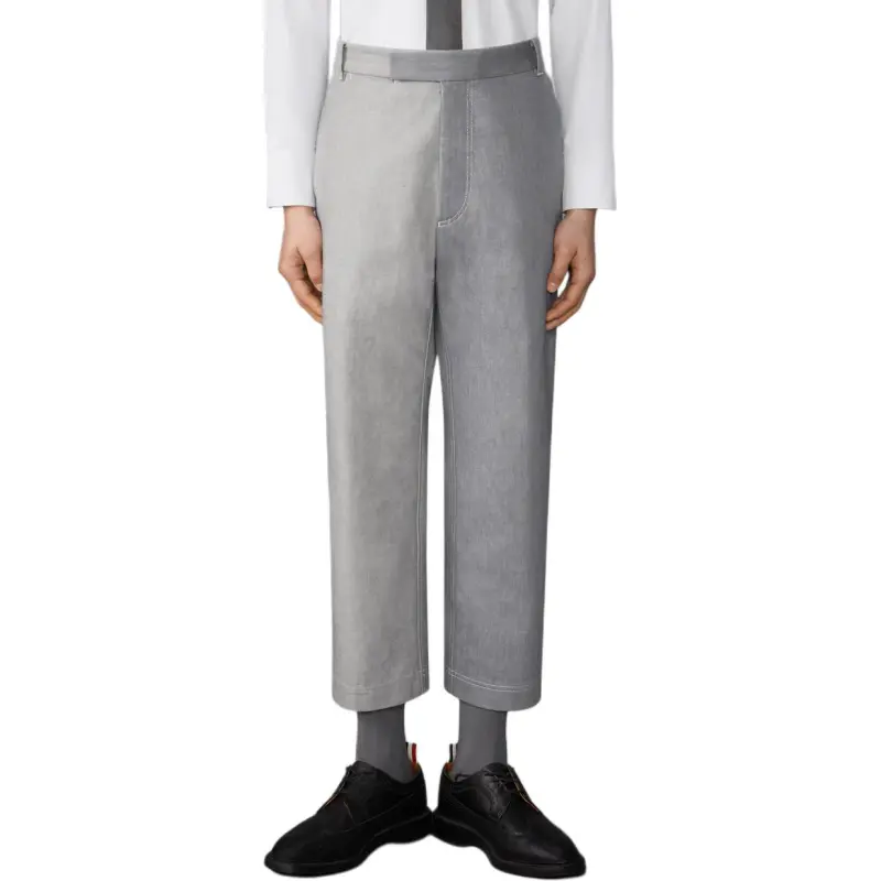 THOM BROWNE Two Toned Mid Rise Jeans-4