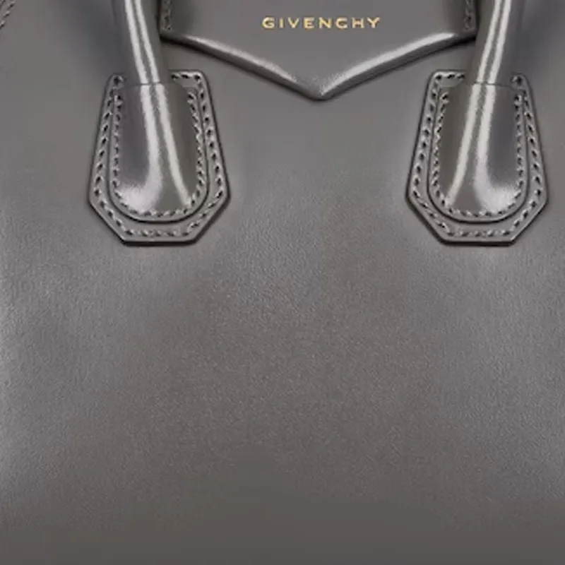 Givenchy Antigona Box Leather Shoulder Bag Crossbody Bag Handbag Mini Women's Coal Smoke-4
