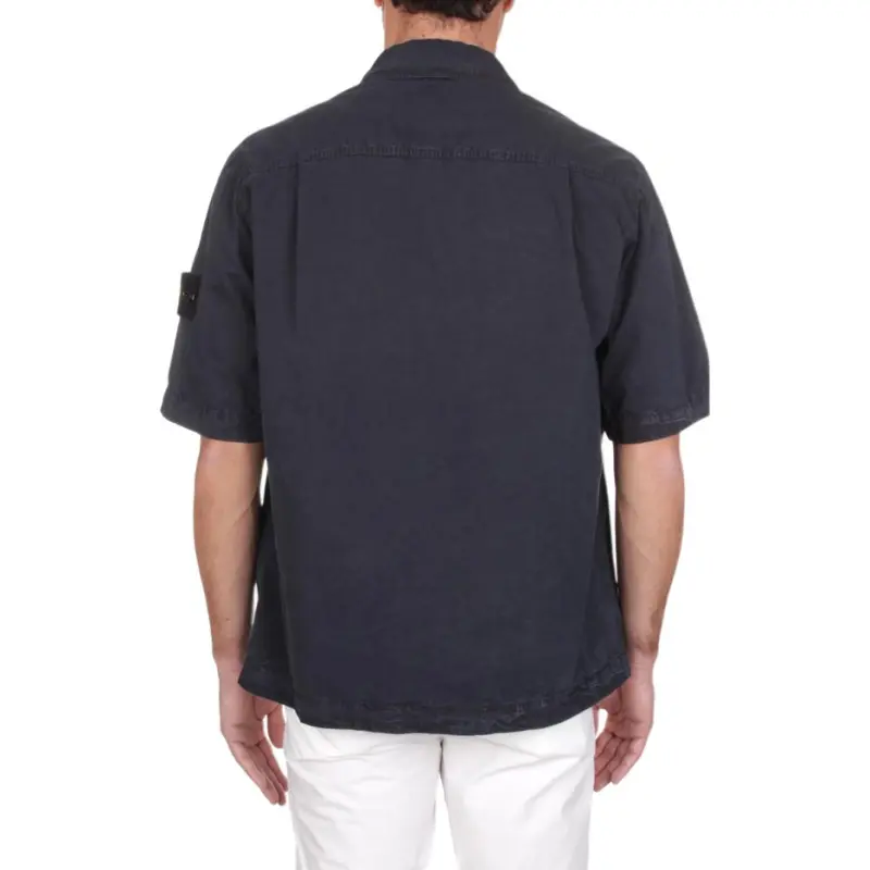 STONE ISLAND Shirts Men Blue-4