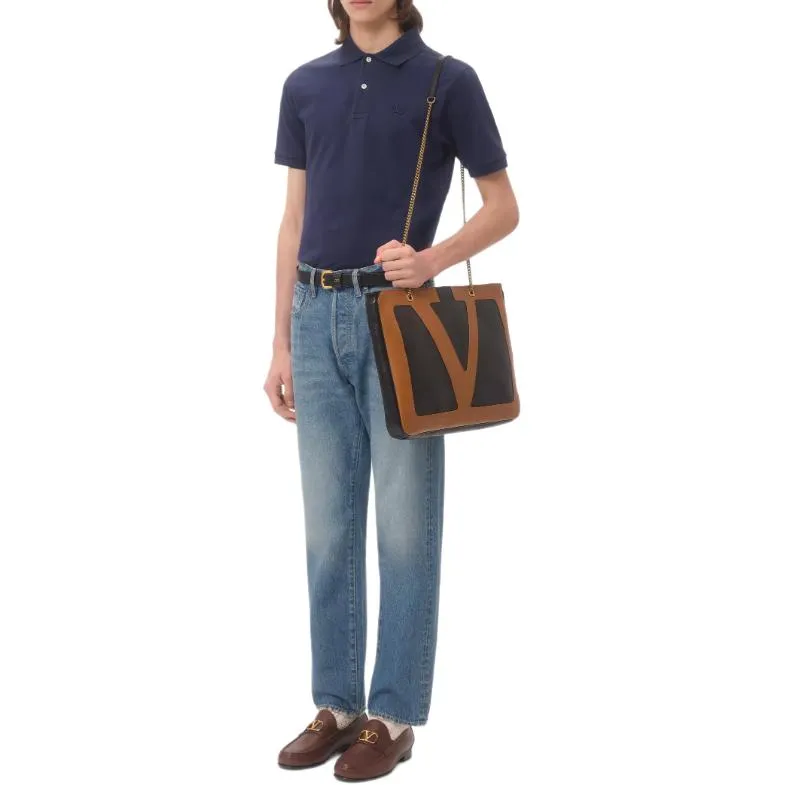 Valentino Logo Embroidered Short Sleeved Polo Shirt-2