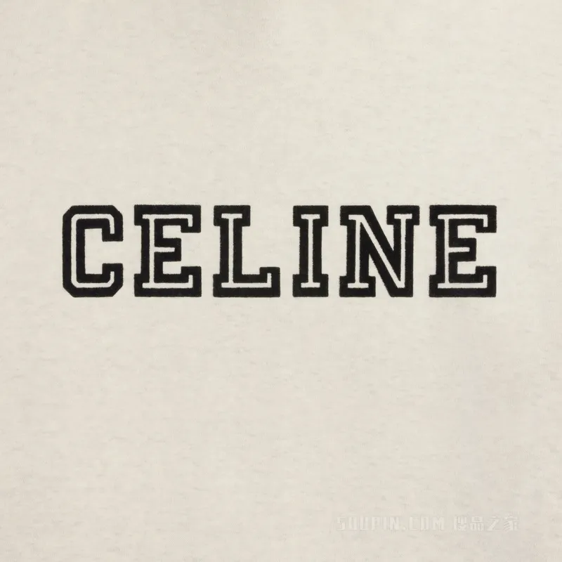 CELINE Loose Hoodie In Cotton Fleece-3
