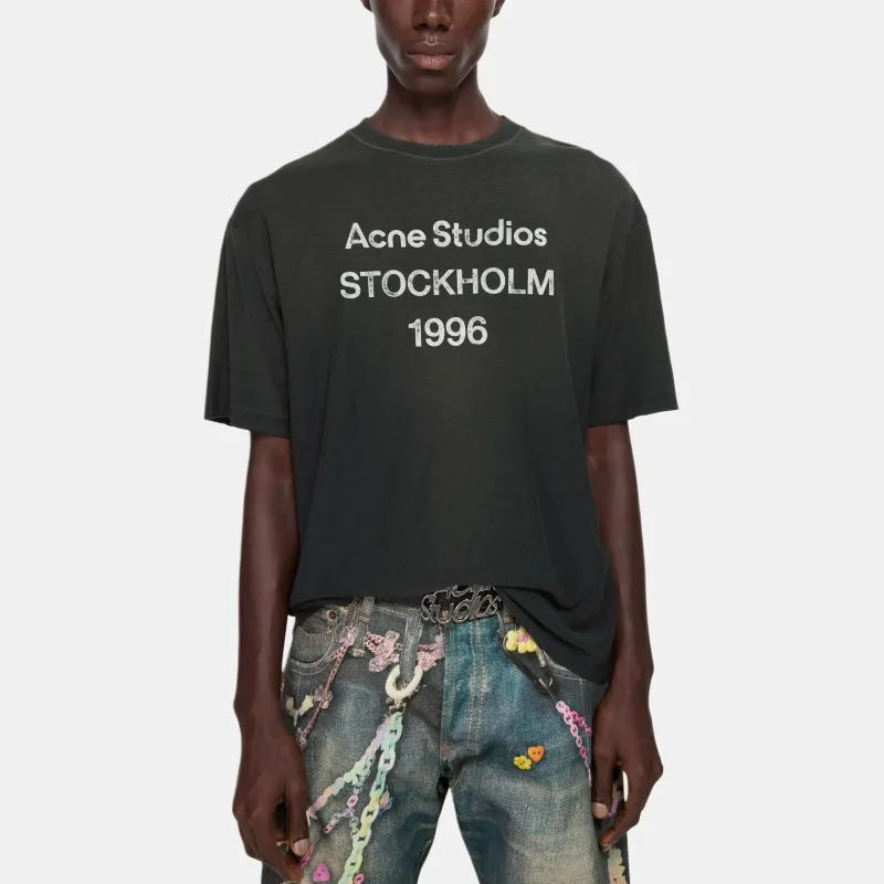 Acne Studios Logo Printed Crewneck T Shirt-1