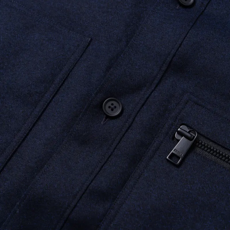 Ermenegildo Zegna Chest pockets Wool Shirt-2