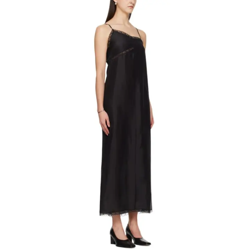 MM6 Maison Margiela Slip Dress Women's Black-3