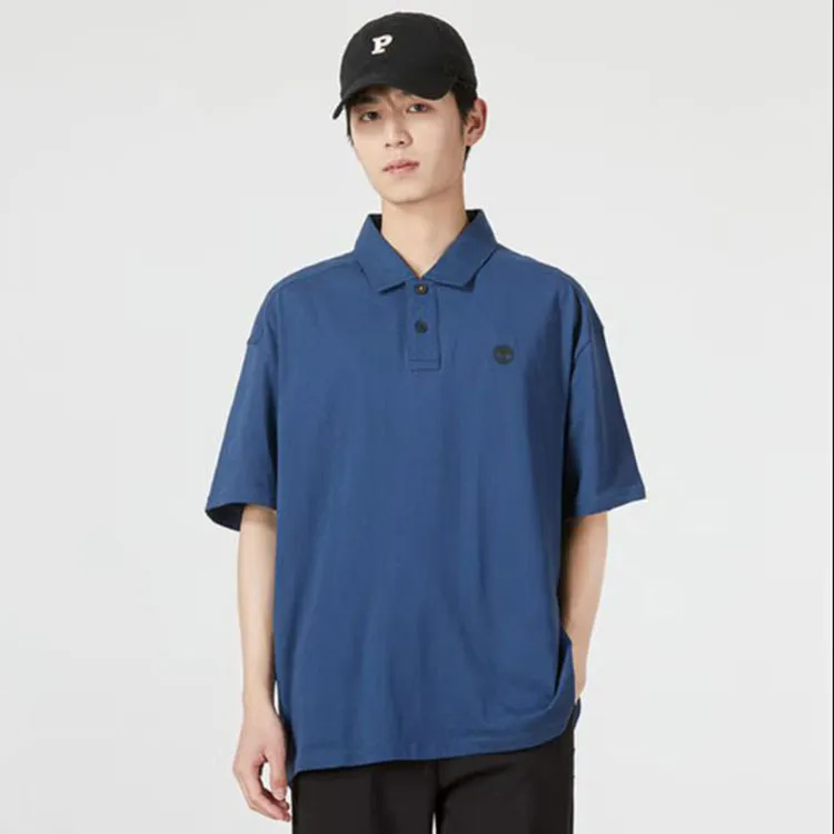 Timberland Polo Shirts Men Blue-2