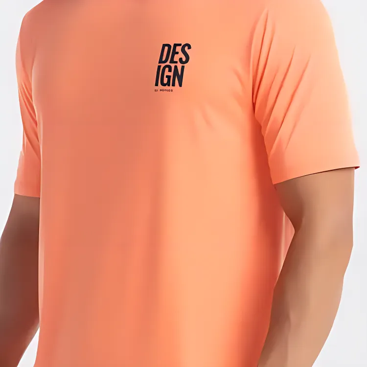 DECATHLON DOMYOS T Shirt Men's Vibrant Orange-3