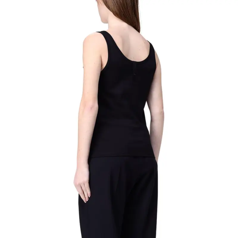 FENDI Logo Plaque Ribbon Detailed Tank Top-3