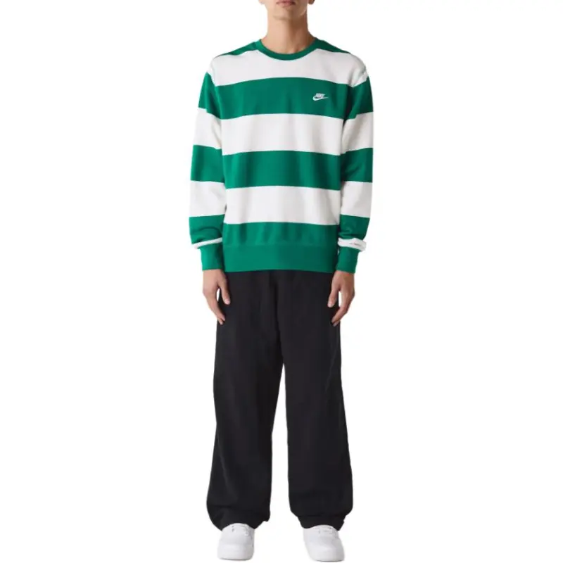 Nike Club Fleece Men's Striped Heavyweight French Terry Crew-3
