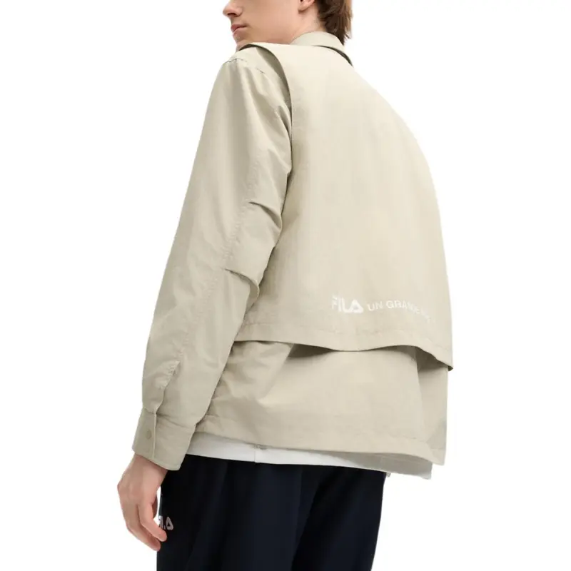 FILA Jackets Men Milk Coffee-3