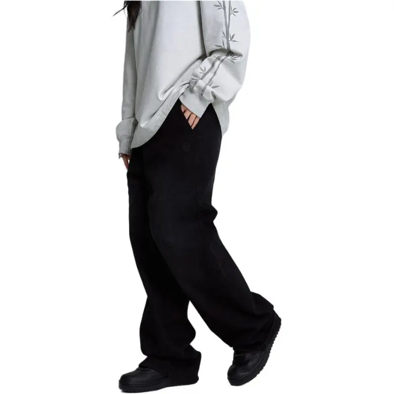 CLOT Jeans Men Washed Black-3