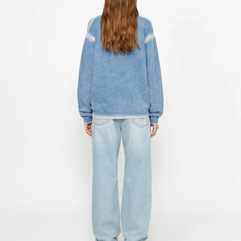 Stussy Faded Cotton Knit Crew-7