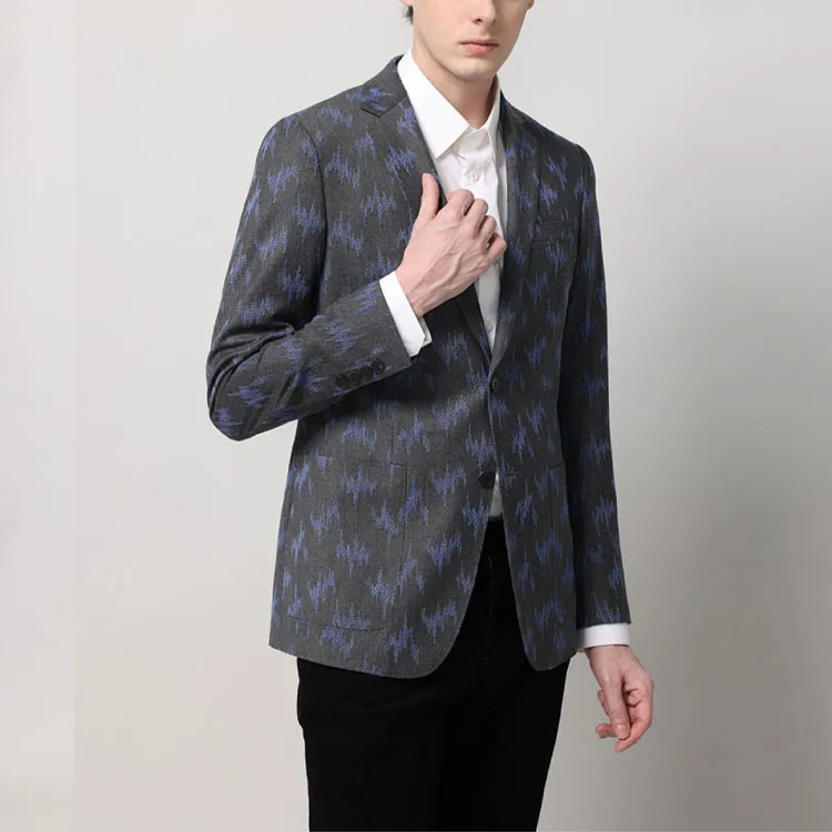 RARE Business Suit Men's Gray Blue-4