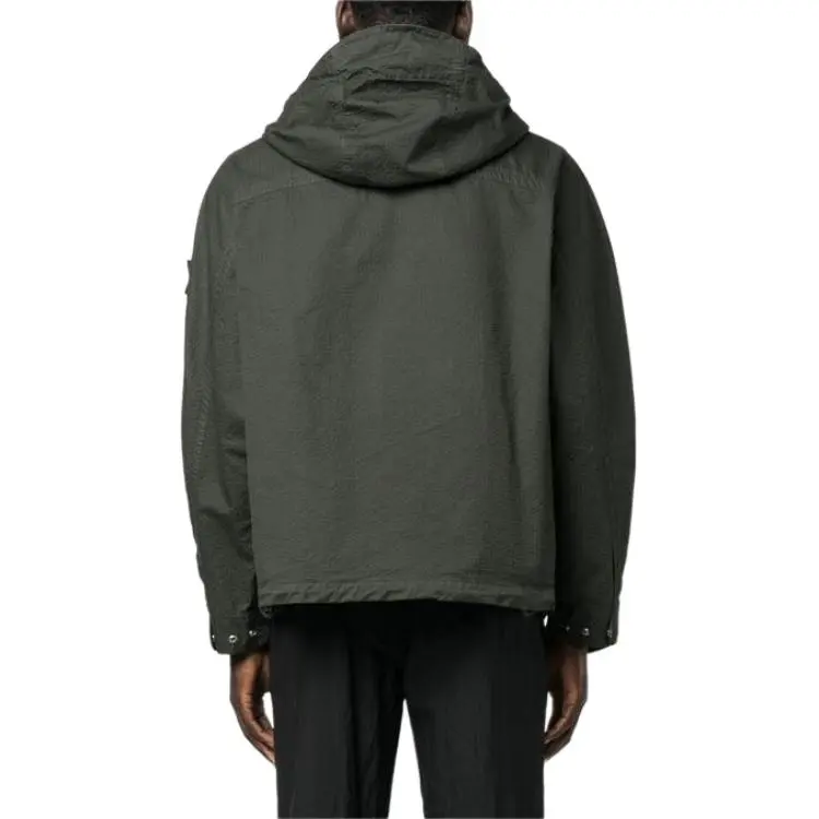 STONE ISLAND Zipped Hooded Jacket-4