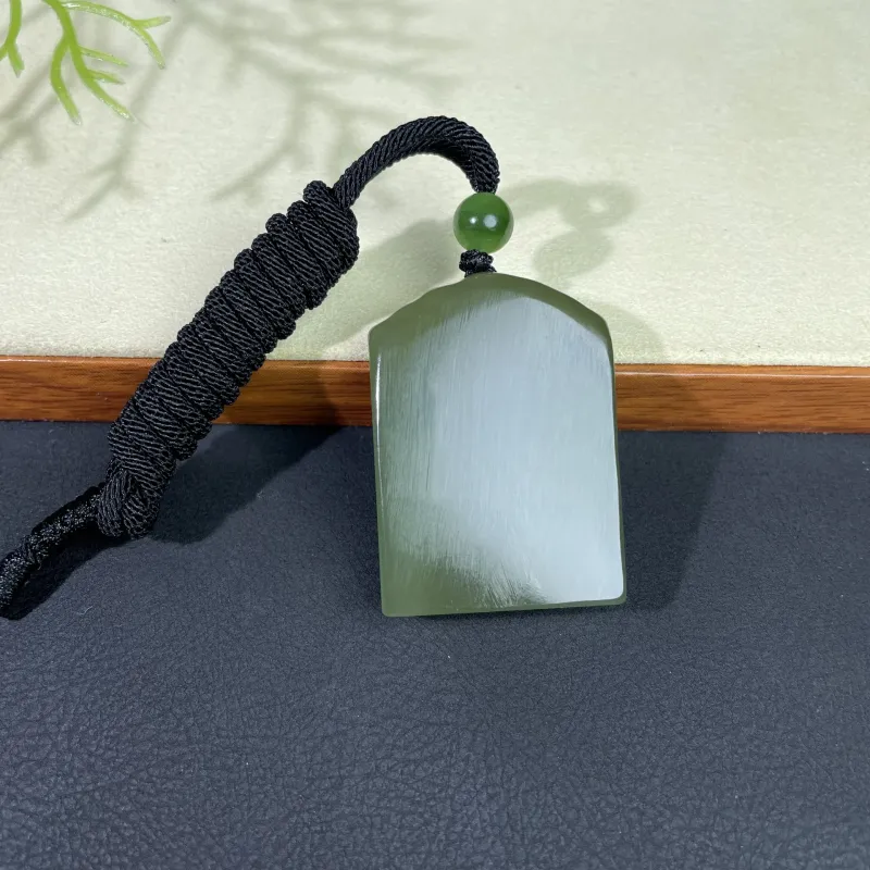 BUDOUXIAOAI Pendants Green Jade Unisex-1