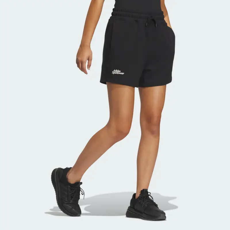 Adidas MILES LOUNGE SOFT SHORTS Casual Shorts Women's Black-3