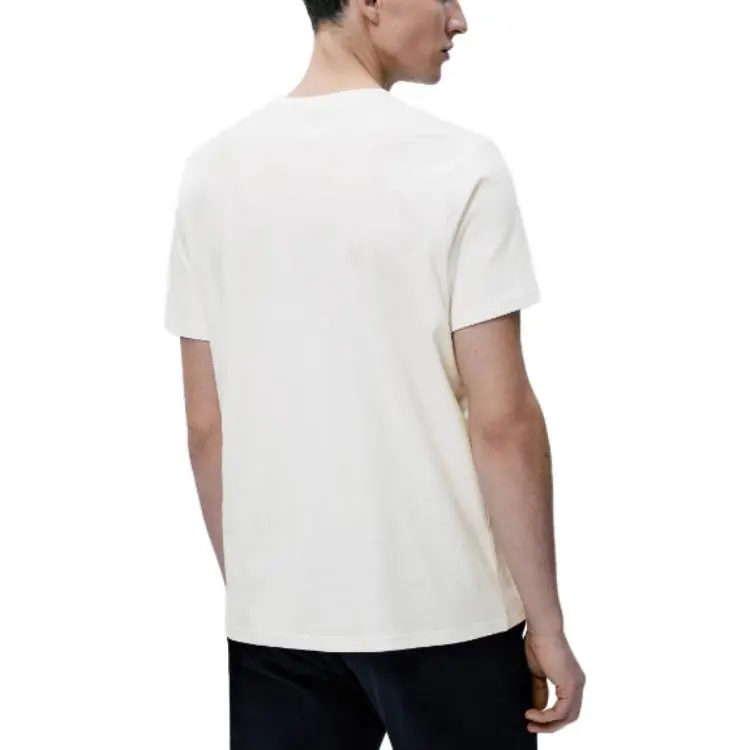 Massimo Dutti T Shirts Men Ecru-4