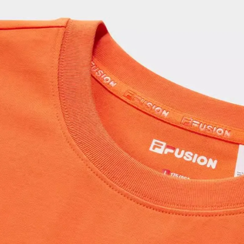 FILA FUSION SS25 T Shirt Unisex Pulp Orange-4