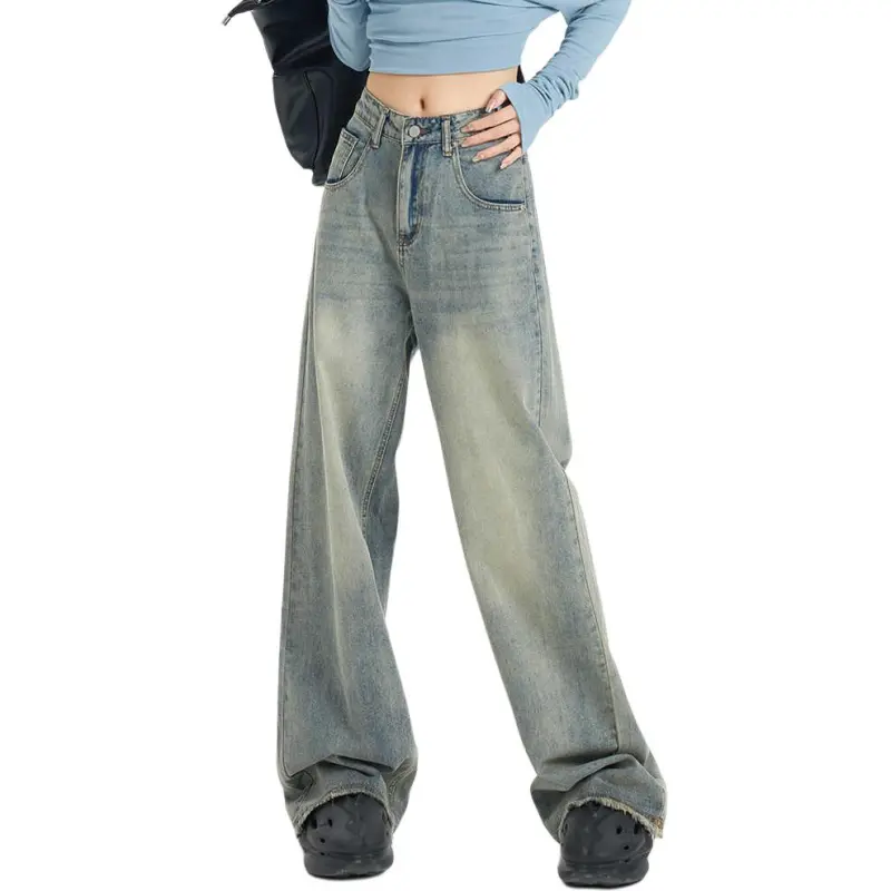 Kazakhstan Jeans Women's Washed Blue-4