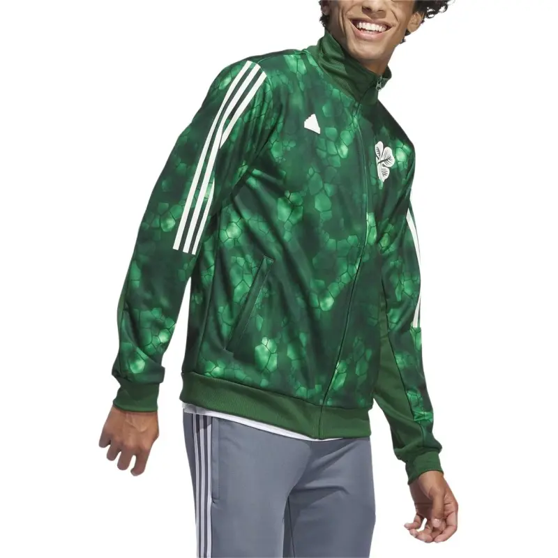Adidas Celtic FCTrack 23/24 Lifestyler Jacket Men's Green-3