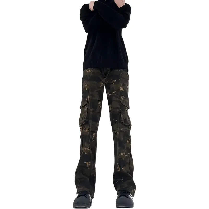 PAINT STAIN Trendy Jeans Unisex Fashion Camouflage-6