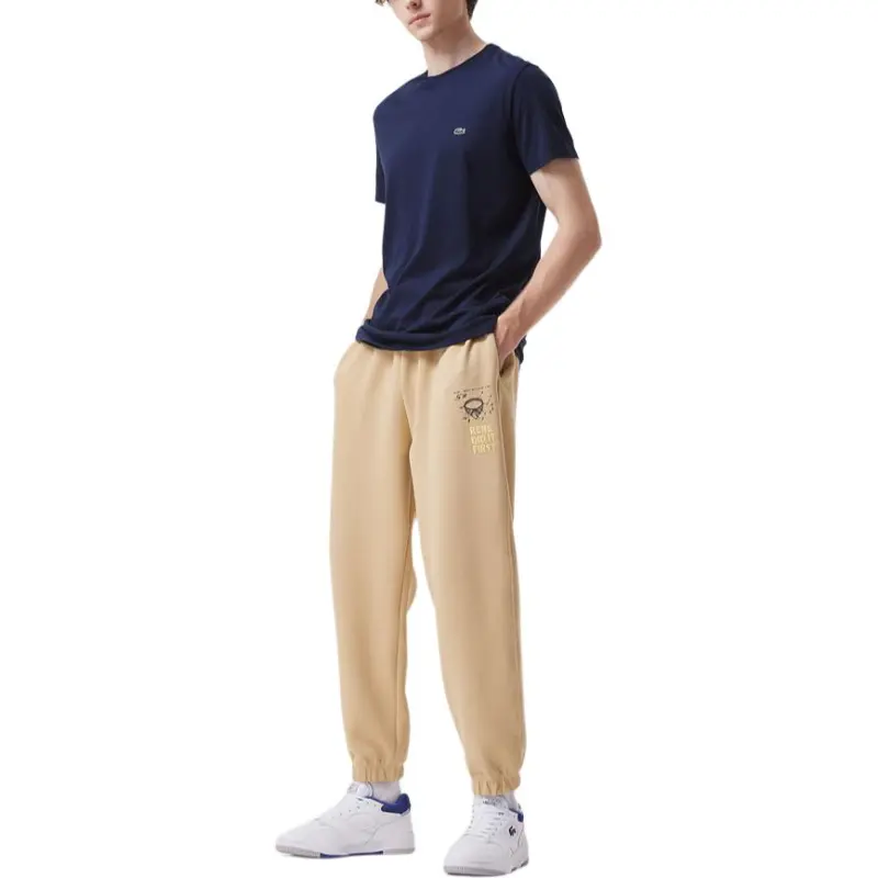 LACOSTE Graphic print Cotton Track Pants-3