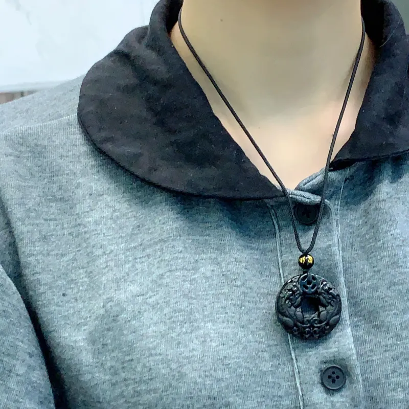 XXOFF Obsidian Necklaces Unisex-1