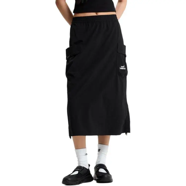 New Balance Casual Long Skirt Women's Black-2