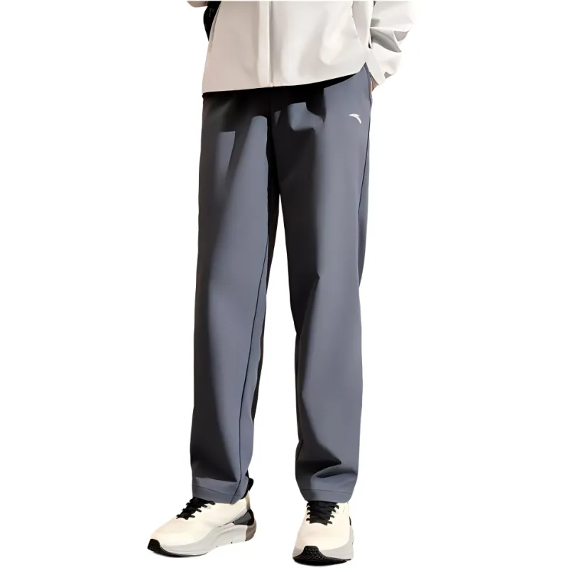 Anta Variety Training Collection Casual Pants Men's Wax Gray-2