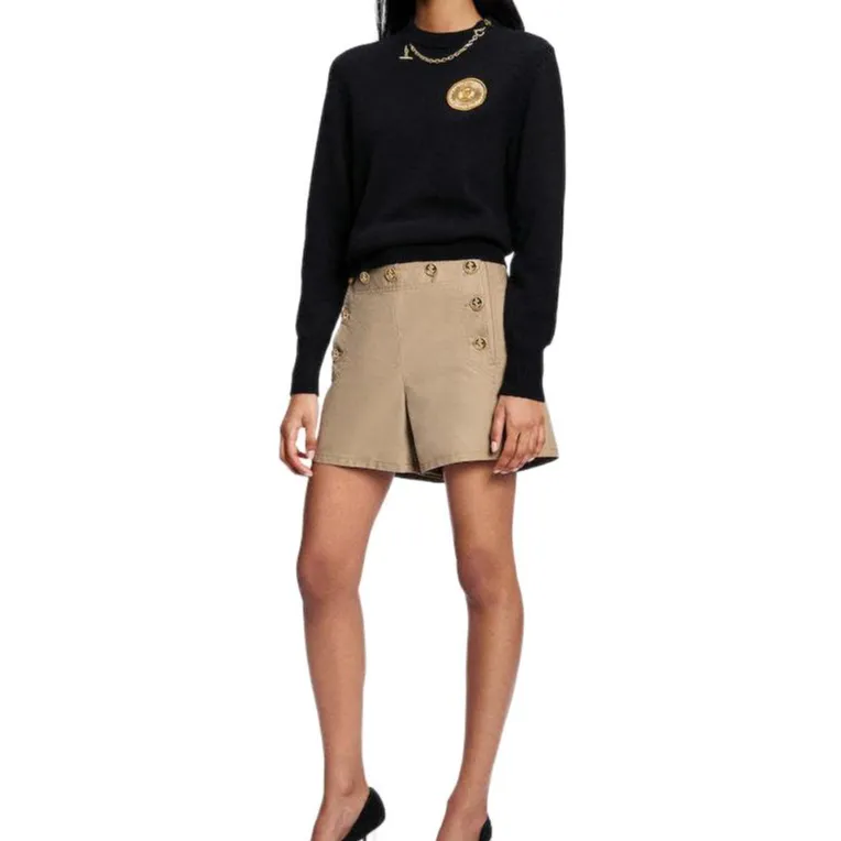 LOUIS VUITTON 1ABYRG Chain Detail Patch Sweater-1