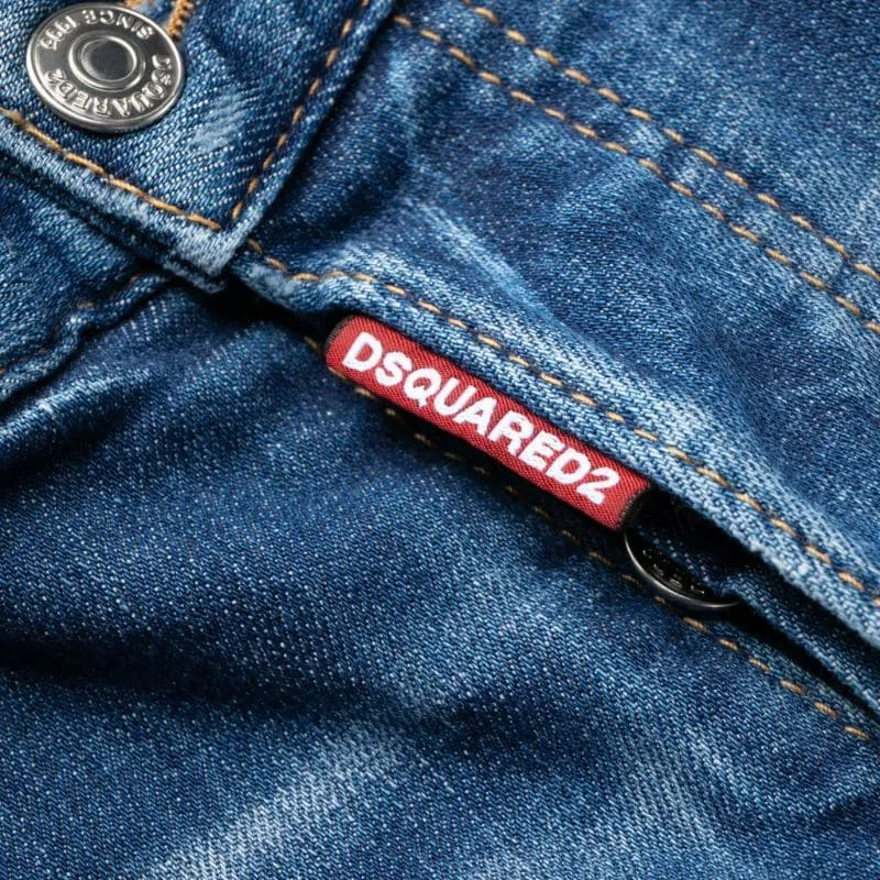 DSQUARED 2 Paint Splash Detail Distressed Jeans-6