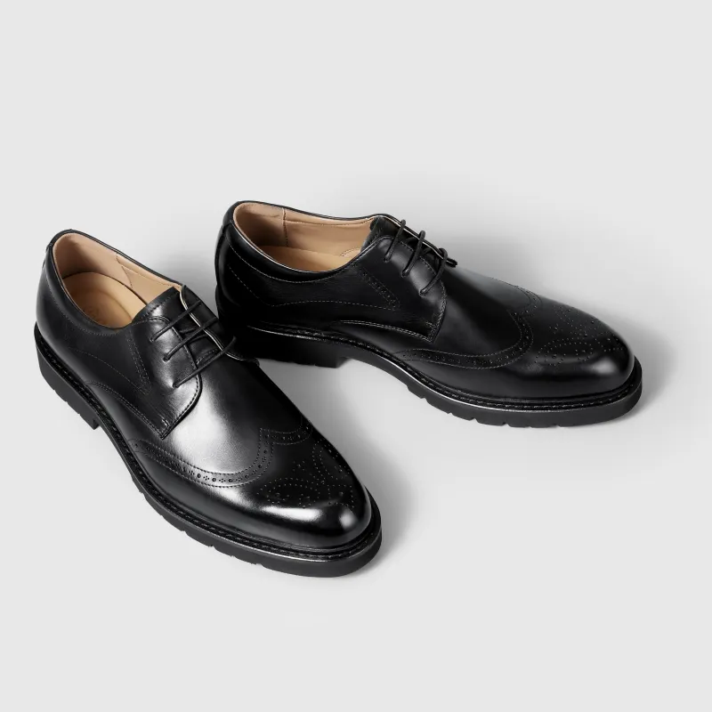 GOLDLION Dress Shoes Men's Black-3