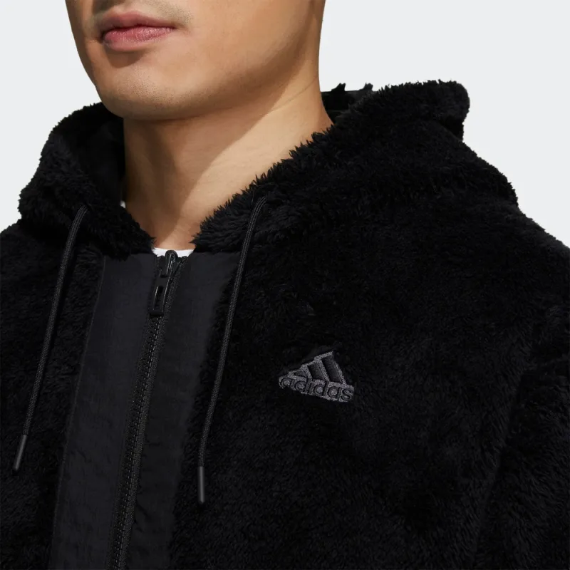 Adidas Velvet Jackets Men Black-3