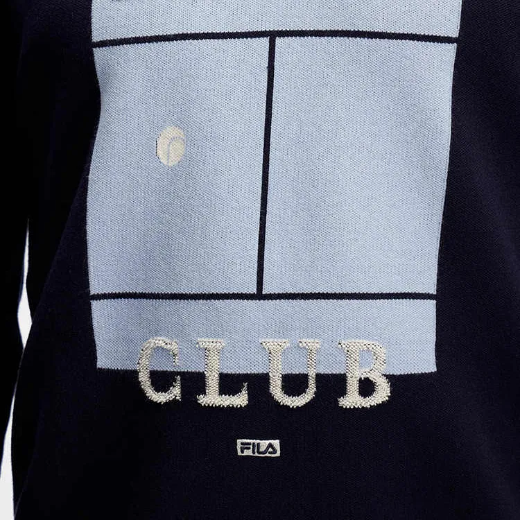 FILA Sweaters Men Royal Blue-4