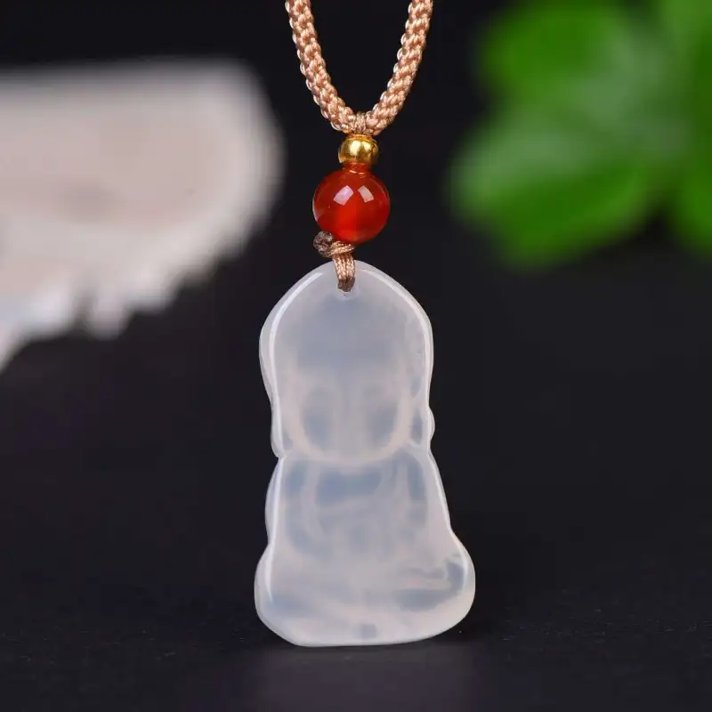 Grace Chalcedony Necklaces Unisex-2
