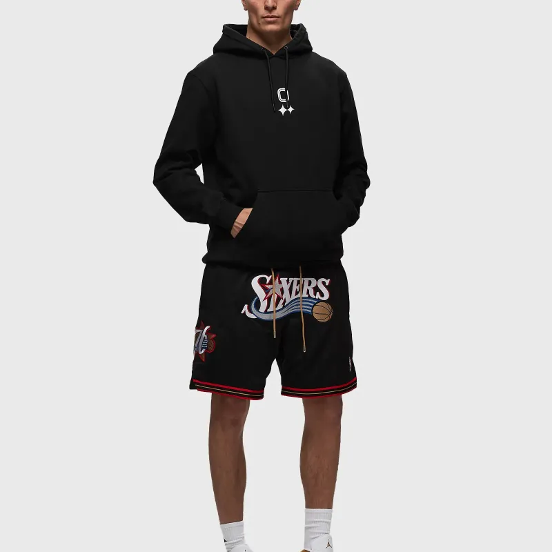 Mitchell & Ness x NBA Philadelphia 76ers Casual Shorts Men's Black White-1